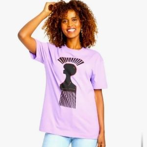 Black History Month T-Shirt Womens Afro-Pick Person